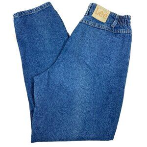 Vintage Lee Jeans Womens 10 Short 30 x 29 Stretch Elastic Tapered Mom High Rise